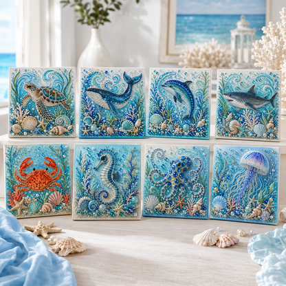 🎁The Perfect Ocean Lover Gift🌊 Ocean Theme Pearl Art DIY Kit