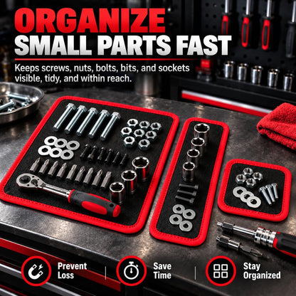 3 PCS Magnetic Tool Mat, Flexible Magnetic Tool Mat
