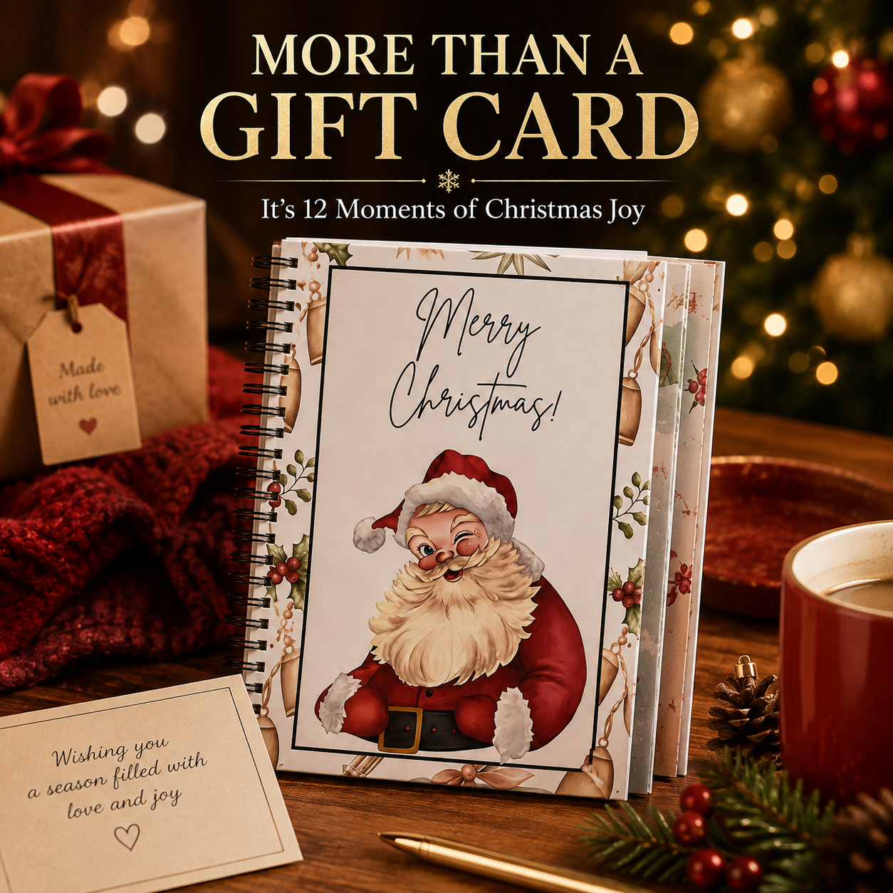 🎄Personalized Christmas Cash Holder Book – Creative Holiday Scavenger Hunt Gift 🎅