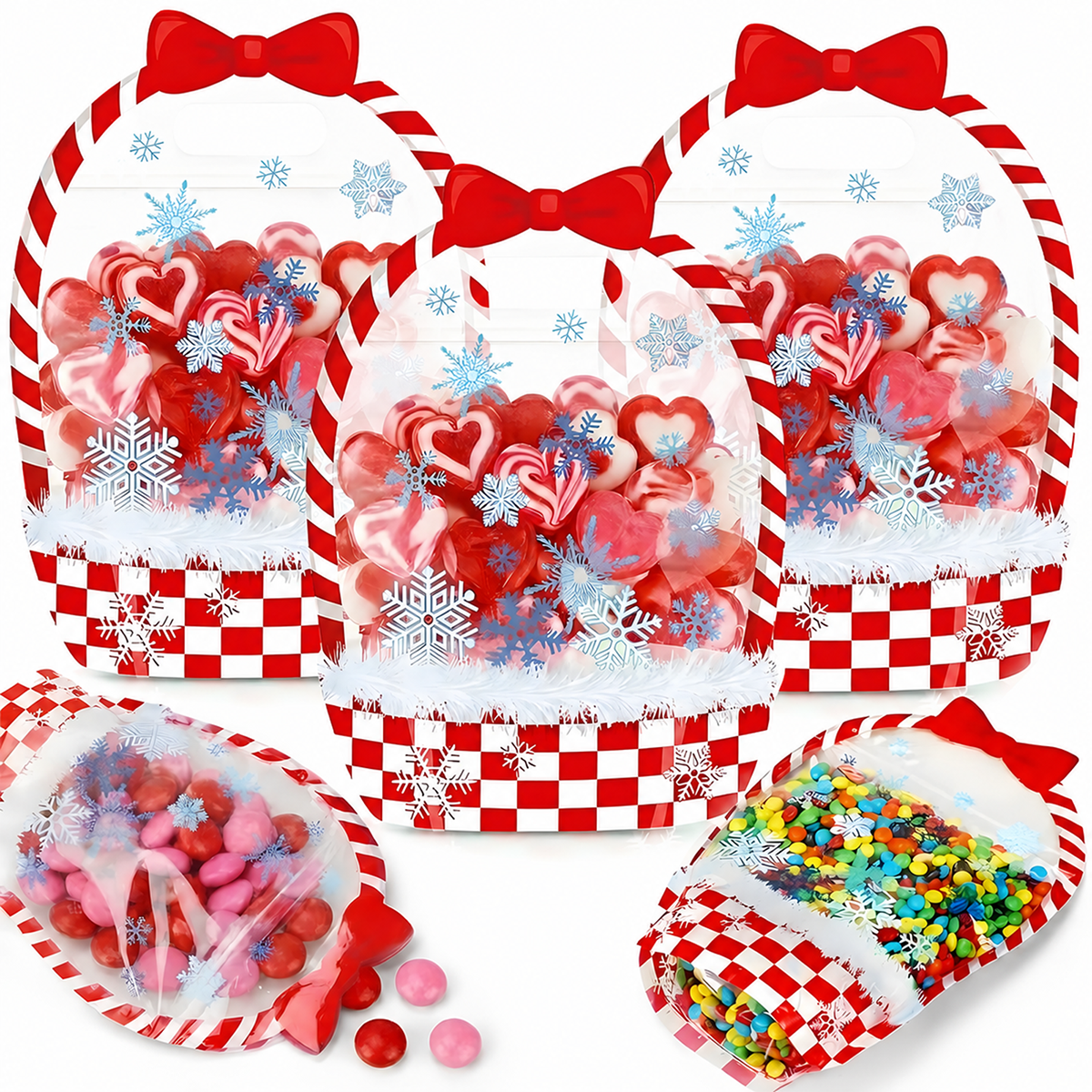 🎃 Halloween Party Favor Bags – Transparent Treat Bags in Fun Halloween Designs