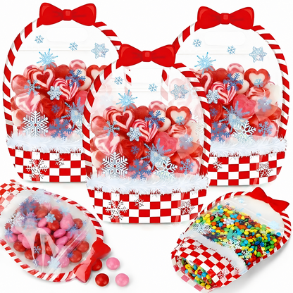 🎃 Halloween Party Favor Bags – Transparent Treat Bags in Fun Halloween Designs