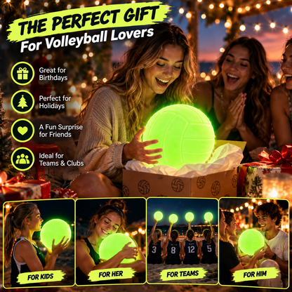 🏐 Fluorescent Volleyball – High-Visibility Ball for Beach, Training & Outdoor Play