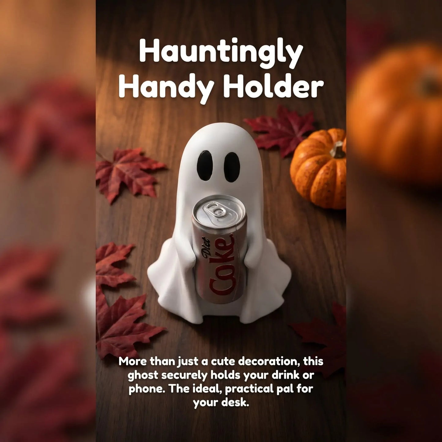 🎃Halloween Sale🎃Ghost Holding Drink Resin Craft Ornament, Home Decor Item