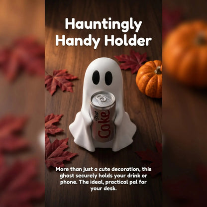 🎃Halloween Sale🎃Ghost Holding Drink Resin Craft Ornament, Home Decor Item