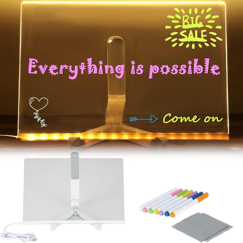 🖌Fashion Hot Sale 49% OFF -  LED Note Board with Colored Pens
