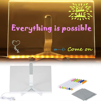 🖌Fashion Hot Sale 49% OFF -  LED Note Board with Colored Pens