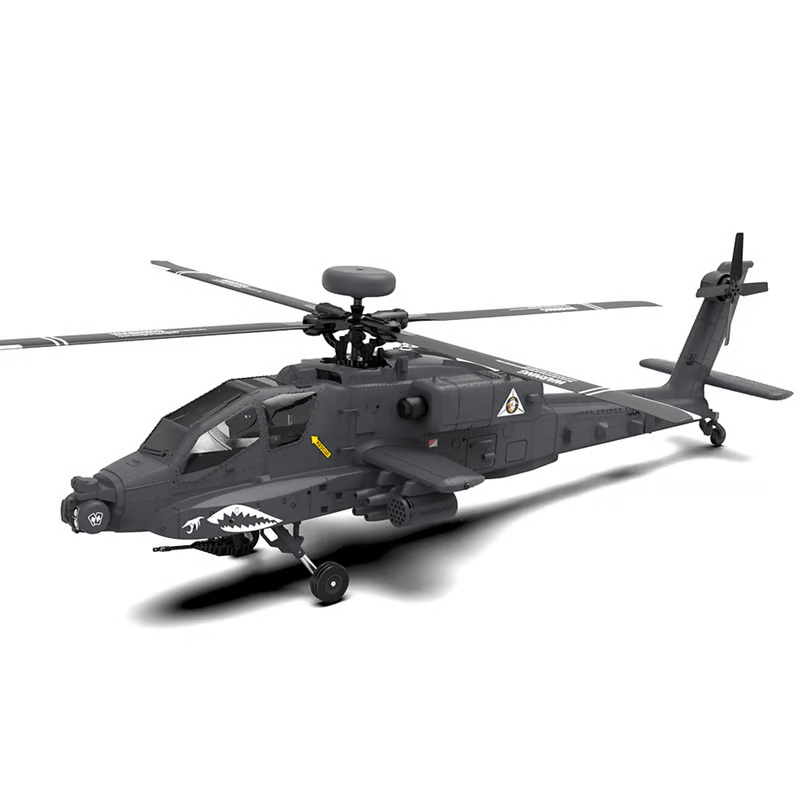 💯YU XIANG F11-S AH64 Apache RC Helicopter 1/32 2.4G 6CH RTF GPS Smart Version