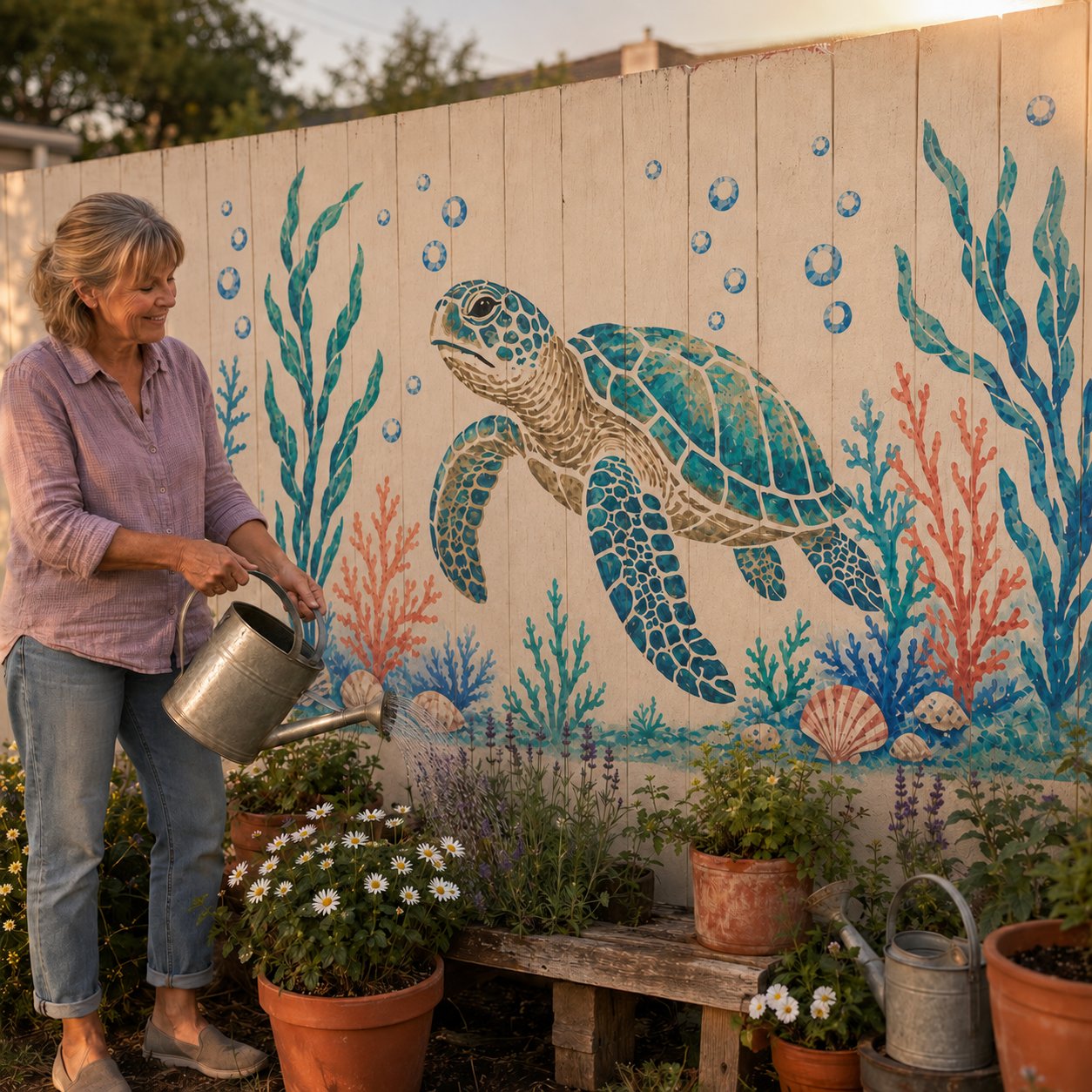 🔥 LAST DAY 49% OFF – 🐙Reusable Ocean Octopus Mural Stencil Set | Bring Plain Walls & Fences to Life with a Bold Underwater Scene 🌊🎨✨