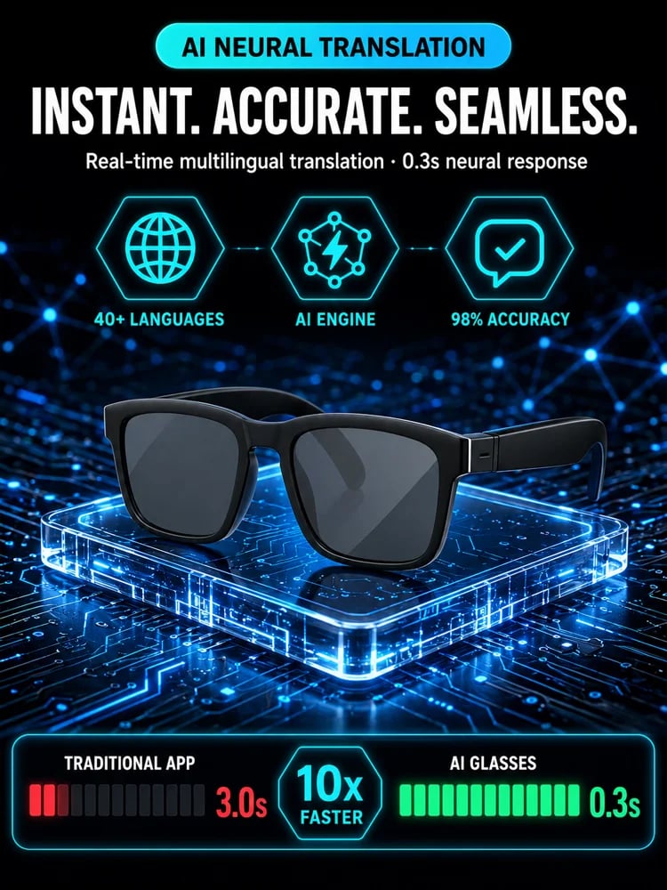 PulseAI Smart Audio Shades 🕶️🎧