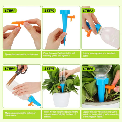 💥🏆Adjustable Bottle-Top Plant Watering Spikes