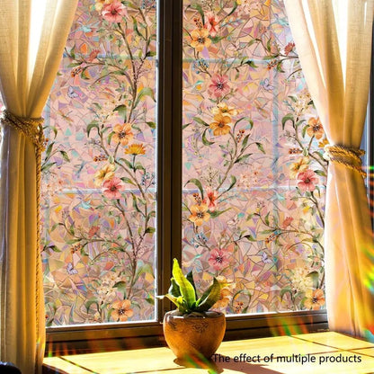 🌸 Floral Static Cling Window Sticker