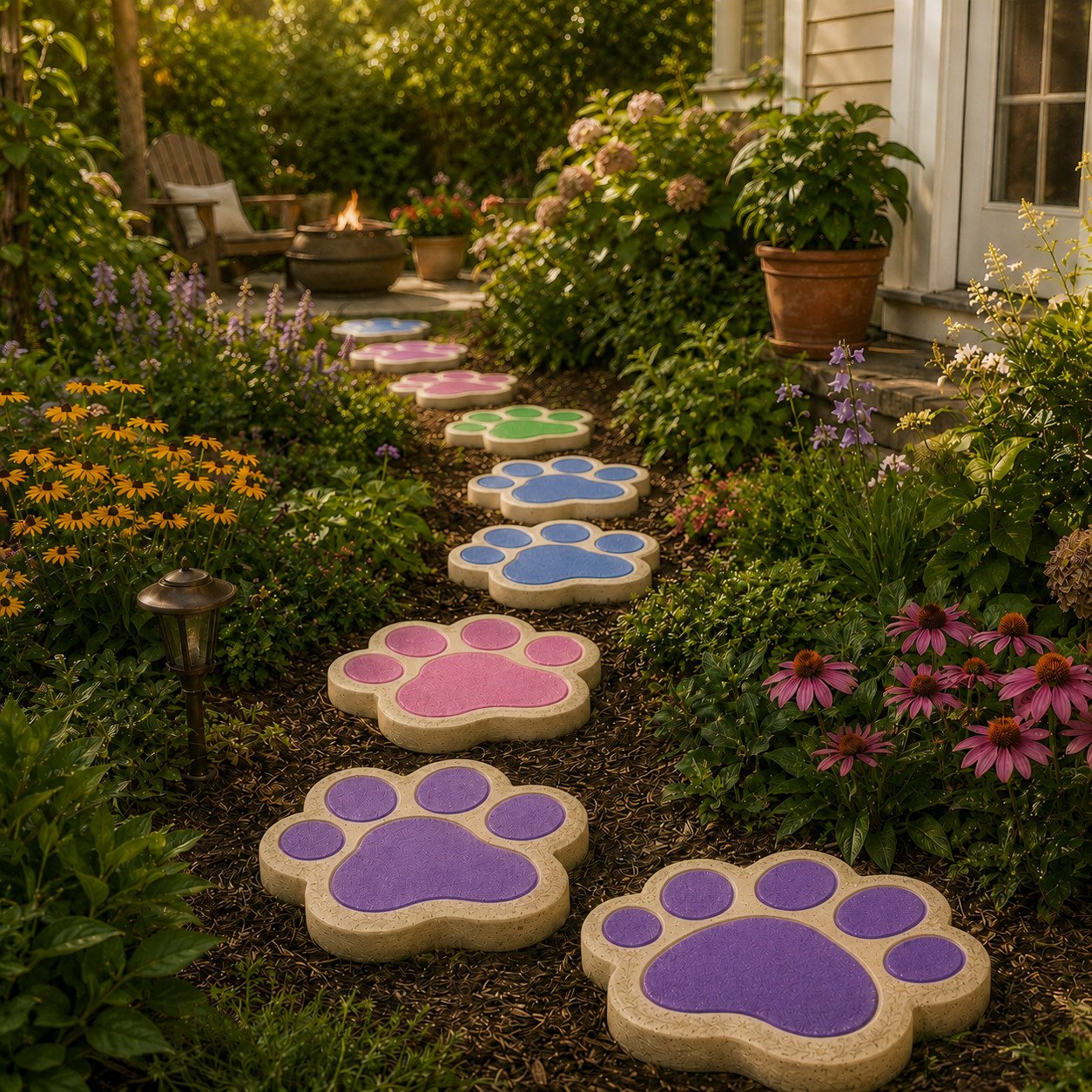 💥 LAST DAY 49% OFF – 🌿 Reusable Decorative Garden Stepping Stone Mold – Make Your Garden Truly One of a Kind