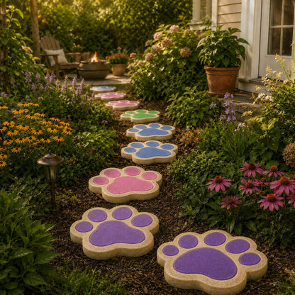 💥 LAST DAY 49% OFF – 🌿 Reusable Decorative Garden Stepping Stone Mold – Make Your Garden Truly One of a Kind