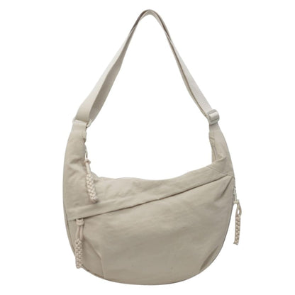 🏆5k sold this week!👜Women's Fashion Plain Color Nylon Crossbody Hobo Bag