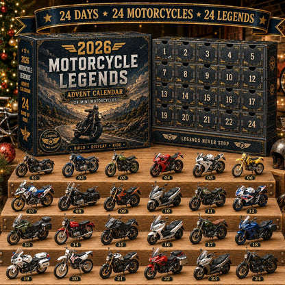 💯2026 Motorcycle Legends Advent Calendar – 24 Days, 24 Mini Motorcycles, 24 Legendary Rides