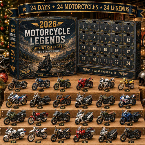 💯2026 Motorcycle Legends Advent Calendar – 24 Days, 24 Mini Motorcycles, 24 Legendary Rides