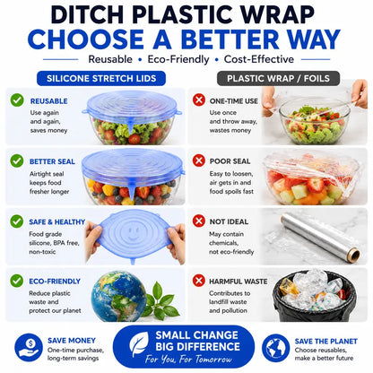🔥Adpartner Silicone Lids for Food Storage (6-Pack)