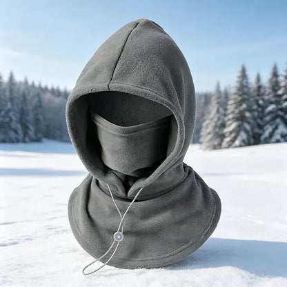 🥶 Fleece Balaclava Hood – 3-in-1 Winter Face Mask Hat For Skiing, Cycling & Outdoor Adventures