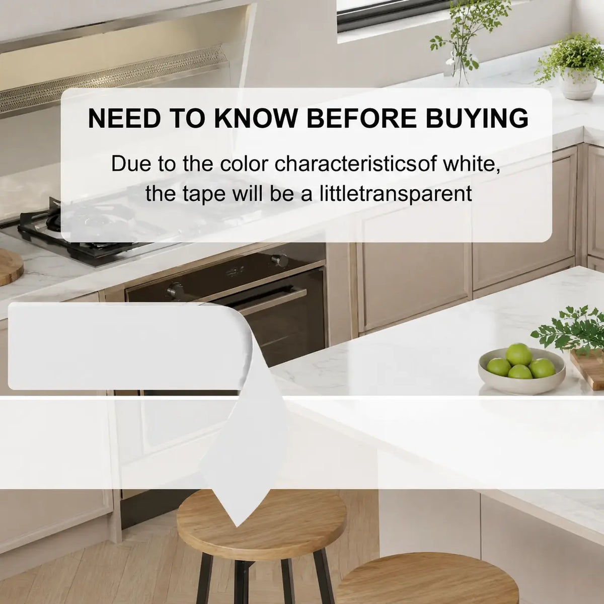 Adhesive Weather Stripping Tape — All-Season Door & Window Draft Stopper