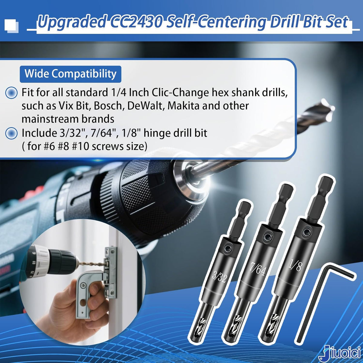 🔥2026 Upgraded Self Centering Drill Bit Set