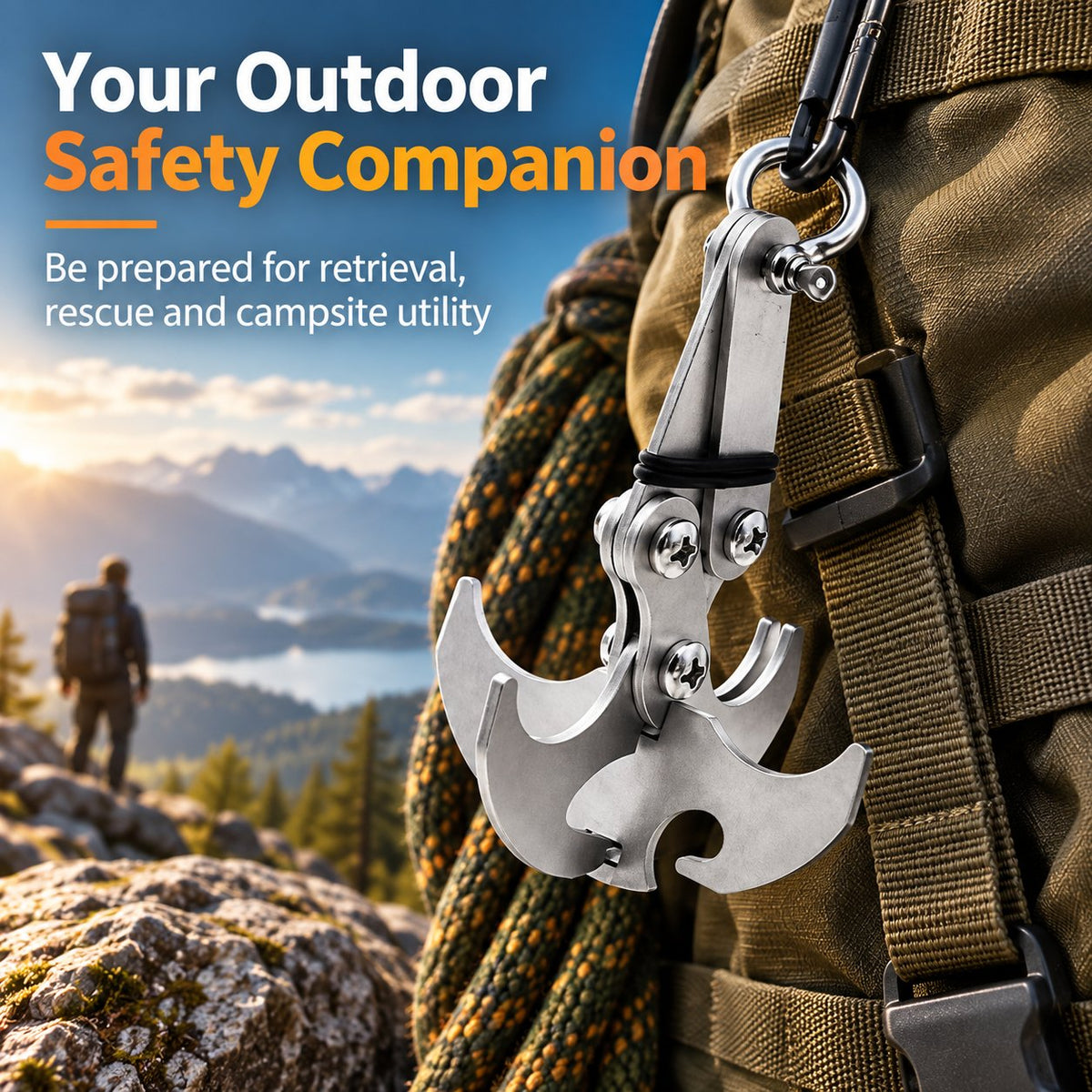 🪝 Heavy Duty Gravity Hook Clip 🏔️