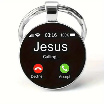 Jesus Calling Christian Key Ring – Inspirational Faith Gift & Religious Reminder