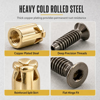 🔩 Heavy-Duty Cabinet Hinge Expansion Repair Kit | Fix Stripped & Loose Doors