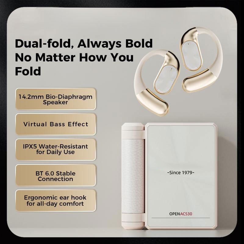 🔥Monster Ear Buds  - Headphones Bluetooth with Dual-Fold Design