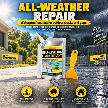 Self-Leveling Concrete Crack Sealant – Waterproof Quick-Drying Repair Filler with Scraper