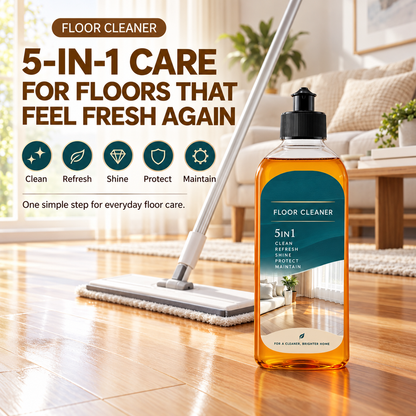 5-in-1 Floor Cleaner – Deep Clean, Odor Care, Shine & Surface Protection