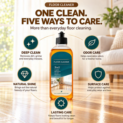 5-in-1 Floor Cleaner – Deep Clean, Odor Care, Shine & Surface Protection