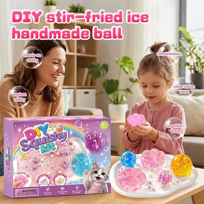 2026 Hot Sale🐾 Kawaii DIY Cat Paw Kit – Super Soft Squishy Craft for Creative & Sensory Fun