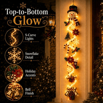 🎄Merry Cascade Glowing Christmas Door Hanger