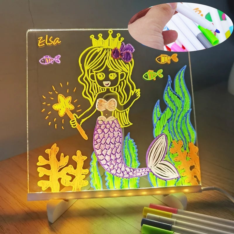🖌Fashion Hot Sale 49% OFF -  LED Note Board with Colored Pens