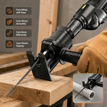 🔧1 Count Reciprocating Saw Attachment for Drill