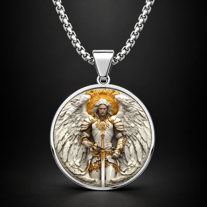 Men’s Angel Warrior Pendant Necklace