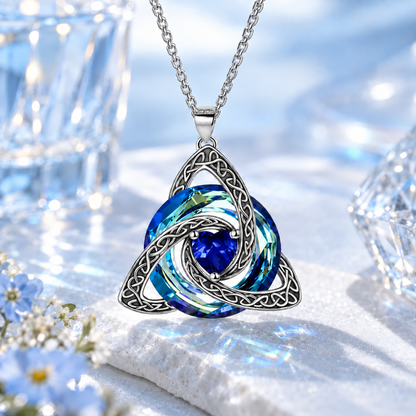 12-Month Birthstone Celtic Knot Necklace 💖