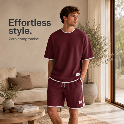 Premium Waffle Knit Lounge Set