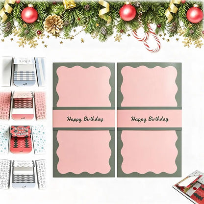 Handmade Waterfall Interactive Tab Greeting Card