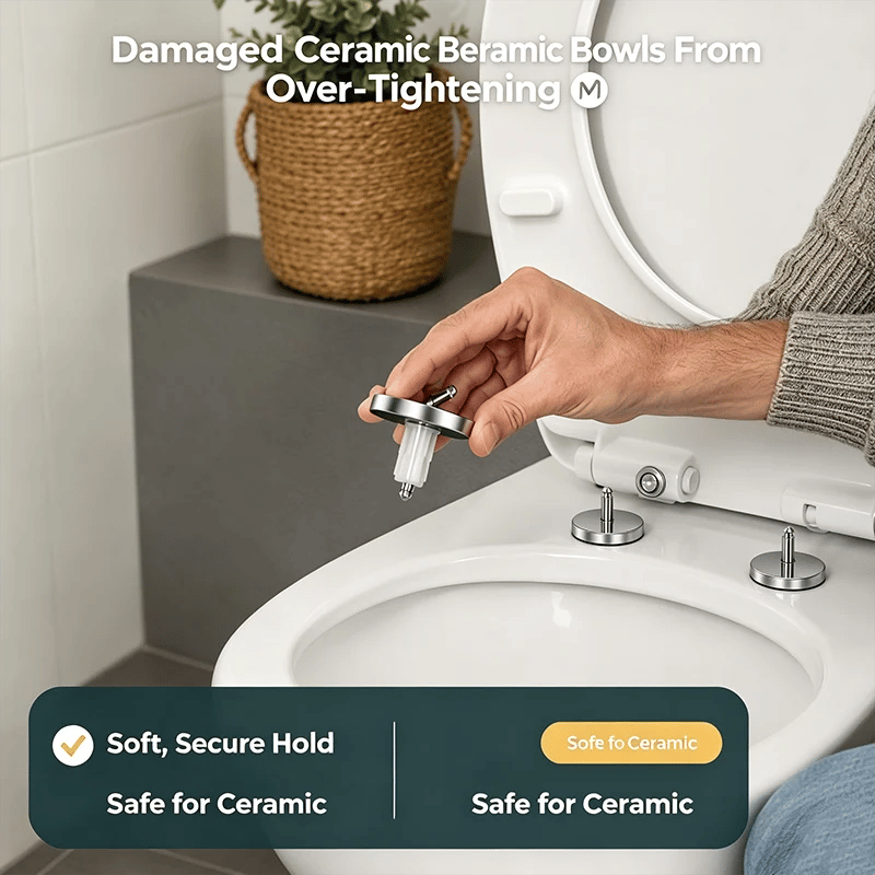 🔥HOT SALE🔥2 Counts, Universal Toilet Seat Expansion Screw Bolts, Thickened Stainless Steel🔩
