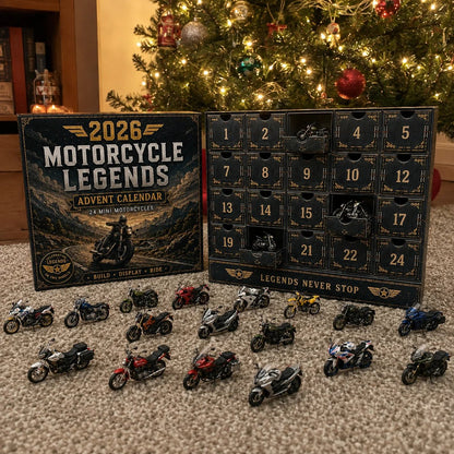 💯2026 Motorcycle Legends Advent Calendar – 24 Days, 24 Mini Motorcycles, 24 Legendary Rides