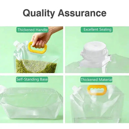 Reusable Food Storage Bags, Leakproof & Moisture-Resistant Pouches