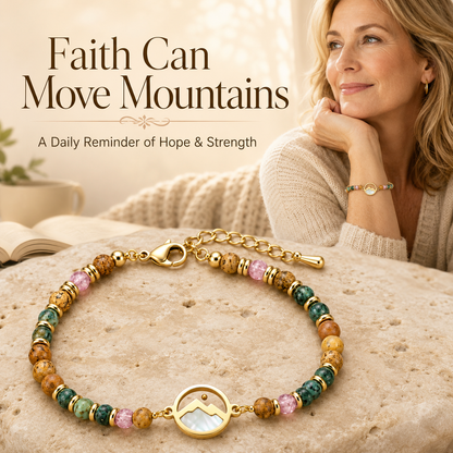 ✨ Mustard Seed Faith Mountain Bracelet | Inspirational Jewelry Gift for Her