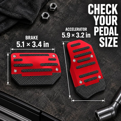 🚗 2PCS Non-Slip Gas & Brake Pedal Covers