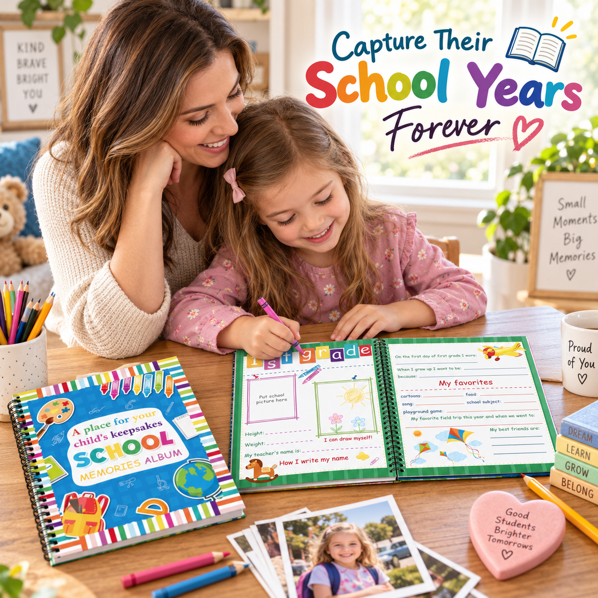 'Capture Every School Year: The Ultimate Kids Memory & Keepsake Book 📖'