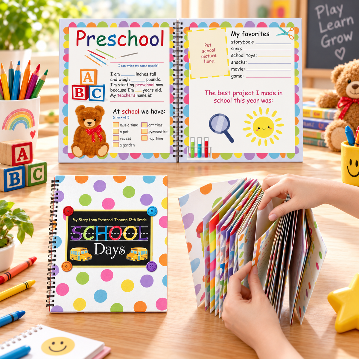 'Capture Every School Year: The Ultimate Kids Memory & Keepsake Book 📖'