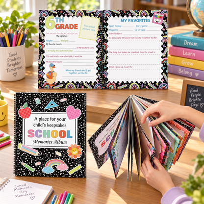 'Capture Every School Year: The Ultimate Kids Memory & Keepsake Book 📖'