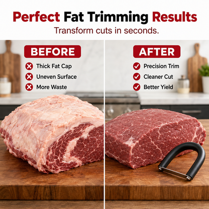 Handheld Meat Fat Trimmer — Cleaner Cuts for BBQ, Brisket & Pork Prep