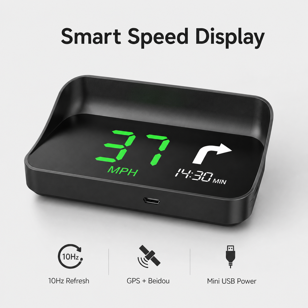 🚘 Smart Car Head Up Display Holographic Windshield Projector with GPS Speedometer