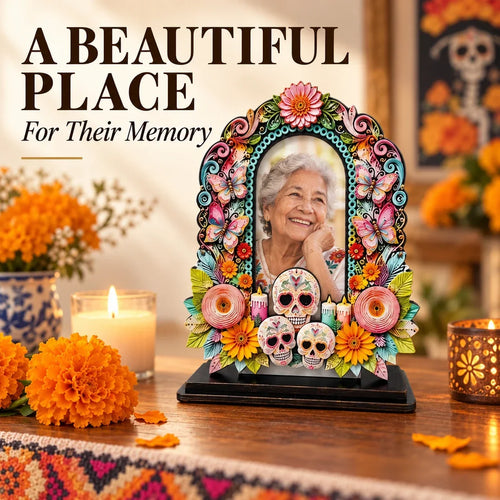 Día de los Muertos Memorial Photo Frame | Ofrenda Display
